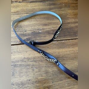 Michael Kors Brown MK Signature Belt Gold Chain size Large L